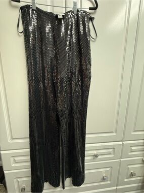 Dressy Pants Flare Silk Oscar de la Renta